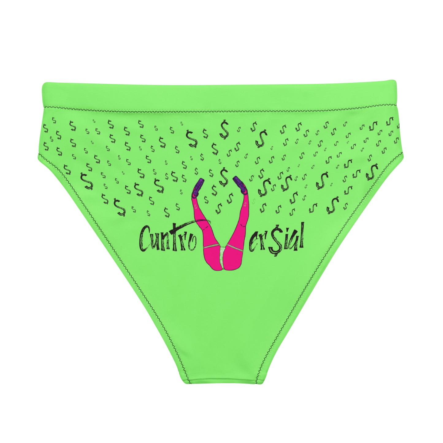 "Cuntroversial" GREEN Bikini BOTTOM by Nova Caine