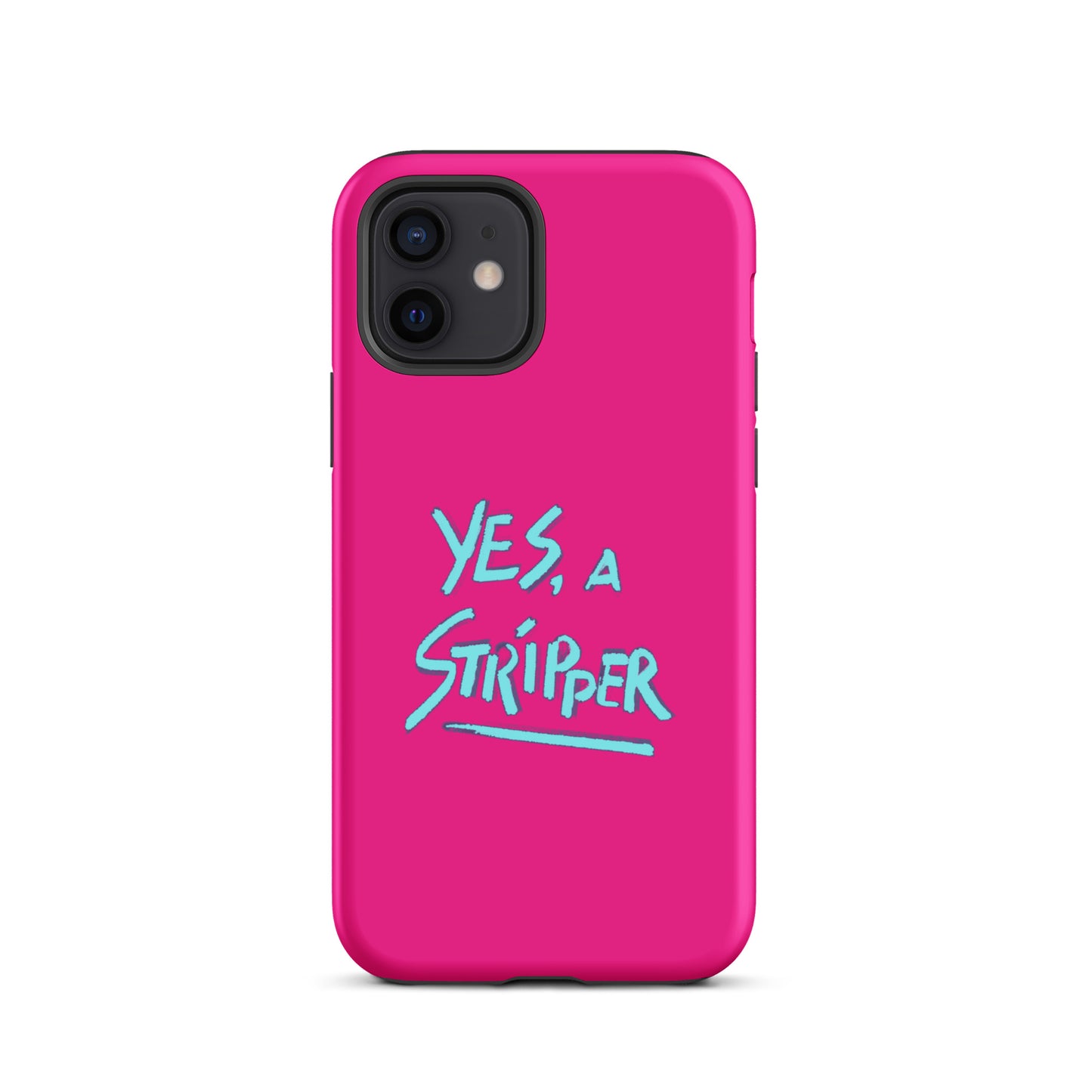 Hot Pink with YaS Logo Phone Case for iPhone