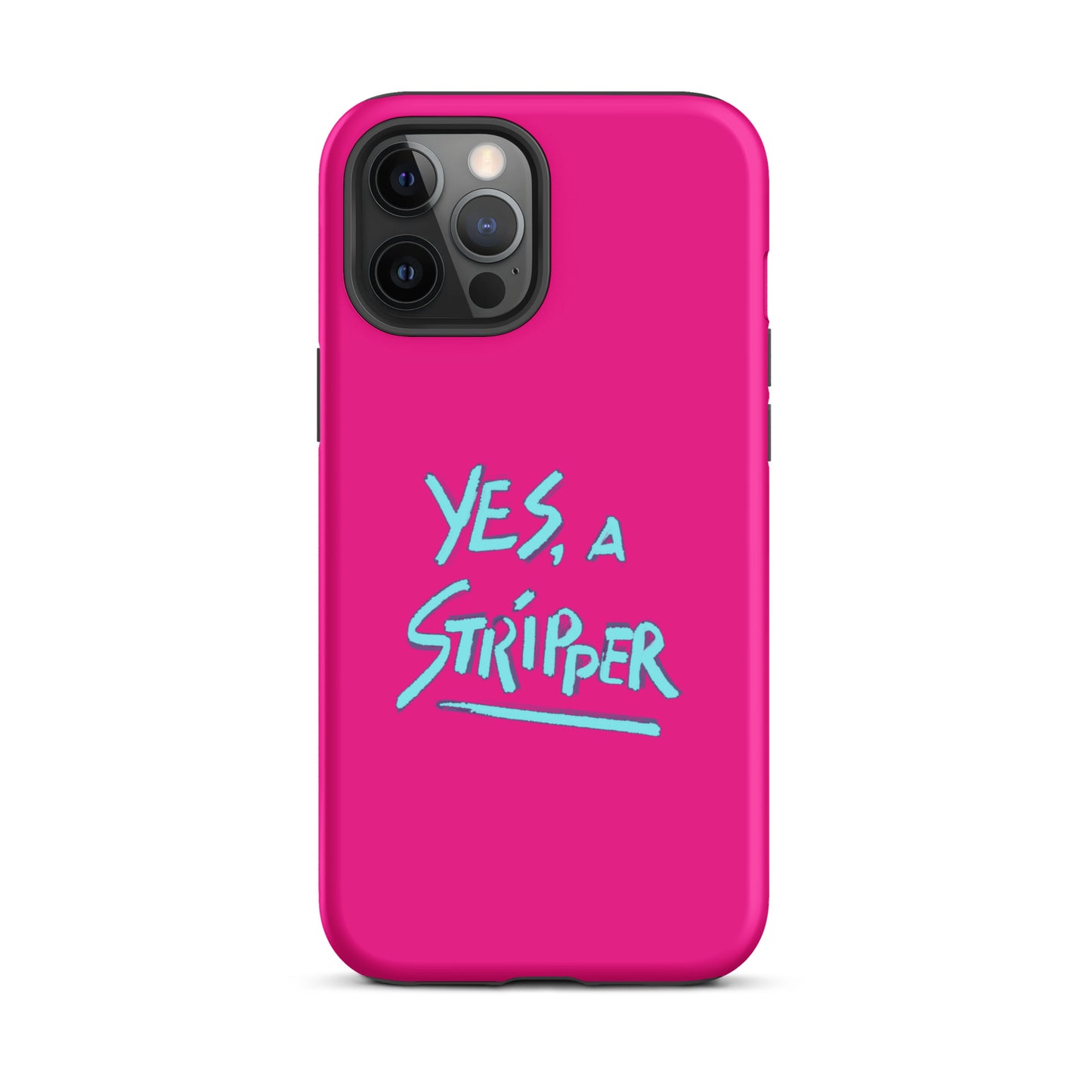 Hot Pink with YaS Logo Phone Case for iPhone