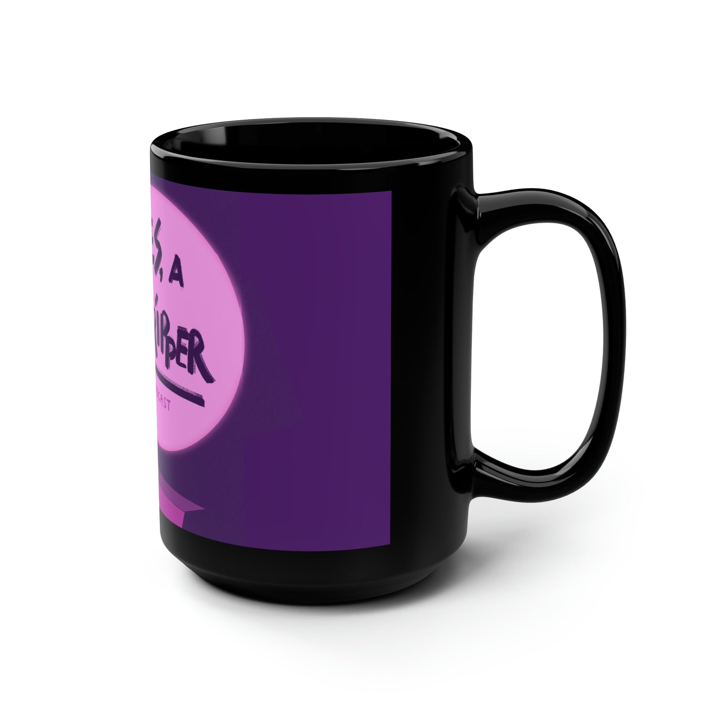 Black Mug YAS Podcast Daisy Host, 15oz