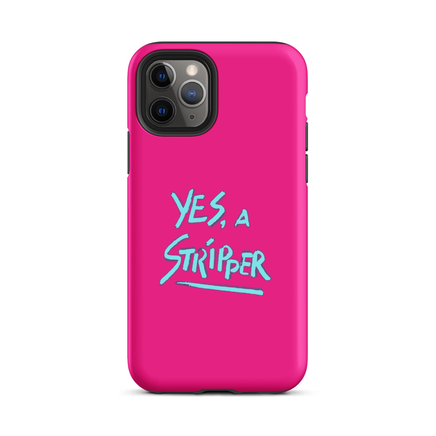 Hot Pink with YaS Logo Phone Case for iPhone