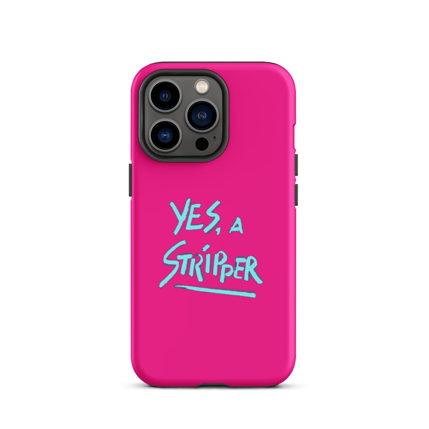 Hot Pink with YaS Logo Phone Case for iPhone