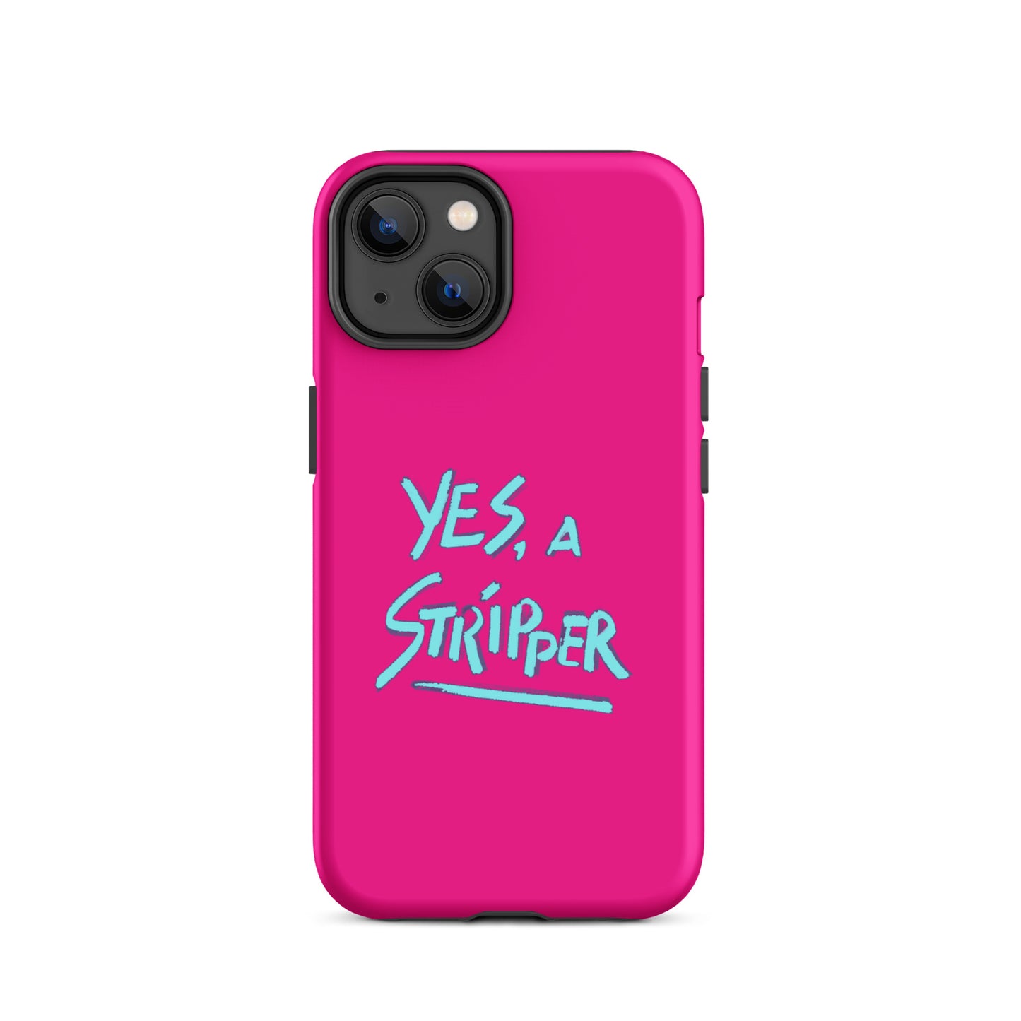 Hot Pink with YaS Logo Phone Case for iPhone