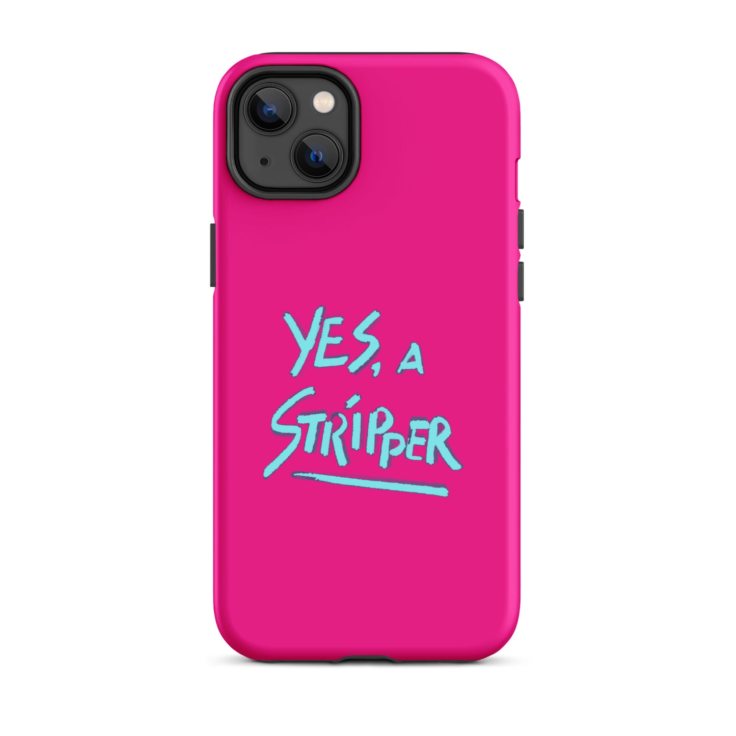 Hot Pink with YaS Logo Phone Case for iPhone