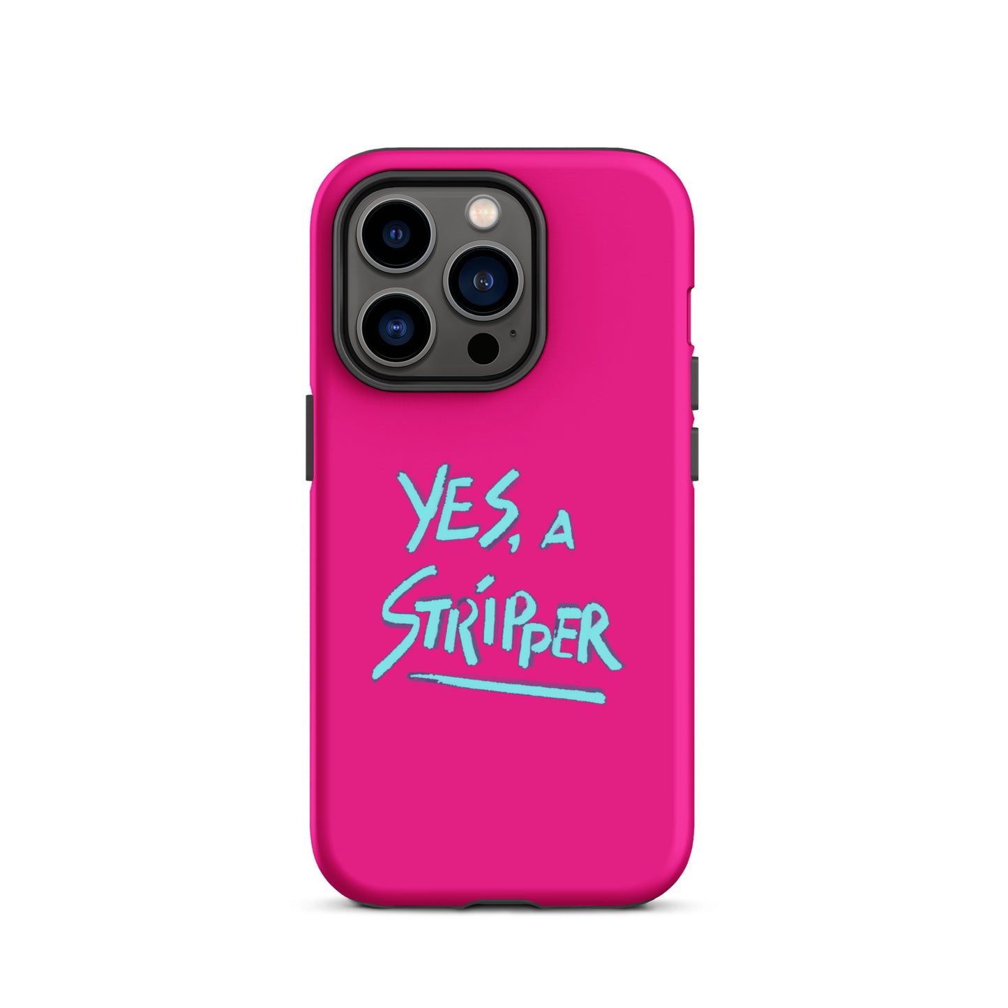 Hot Pink with YaS Logo Phone Case for iPhone