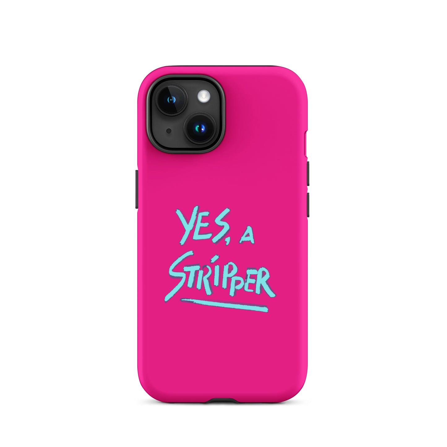 Hot Pink with YaS Logo Phone Case for iPhone