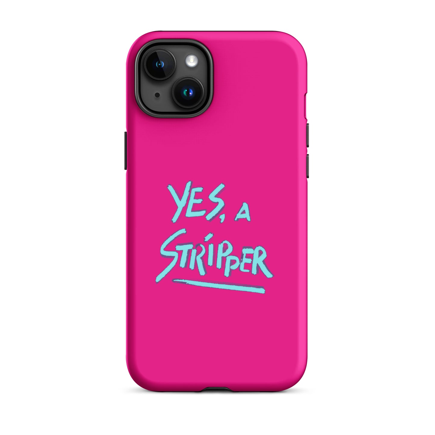 Hot Pink with YaS Logo Phone Case for iPhone