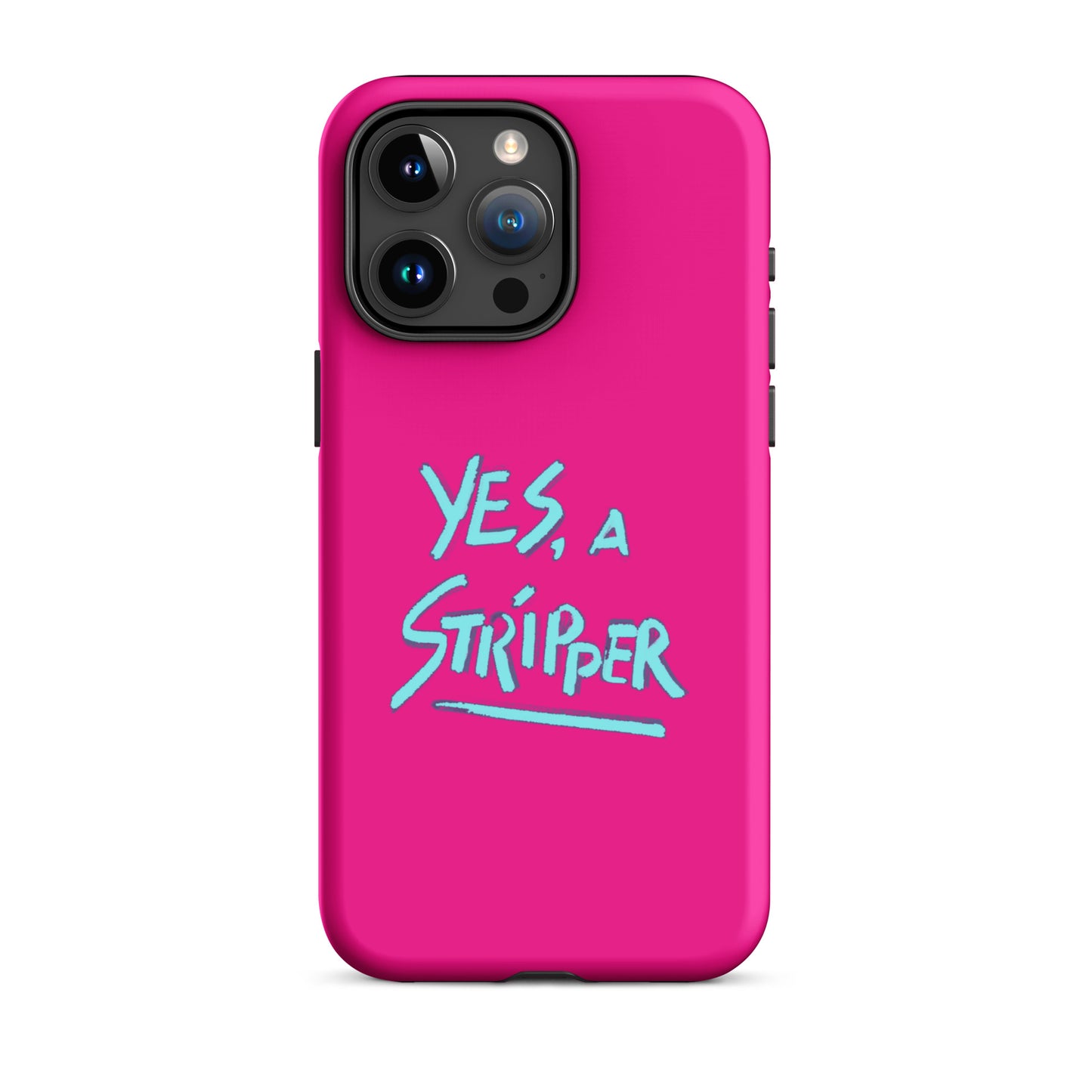 Hot Pink with YaS Logo Phone Case for iPhone