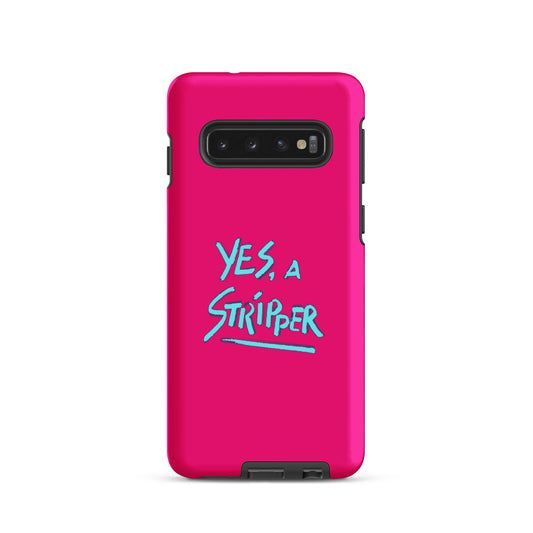 Hot Pink with YaS Logo Phone Case for Samsung