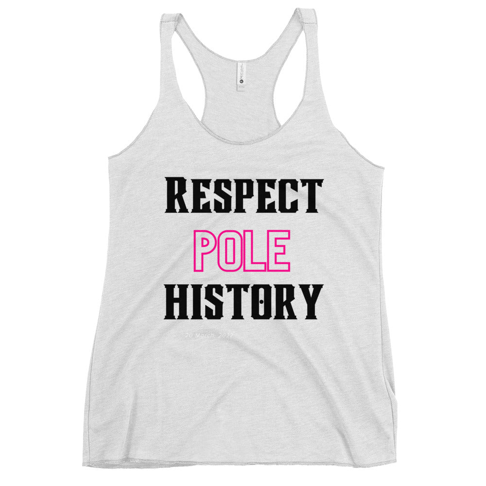 Respect Pole History Tank Top WHITE